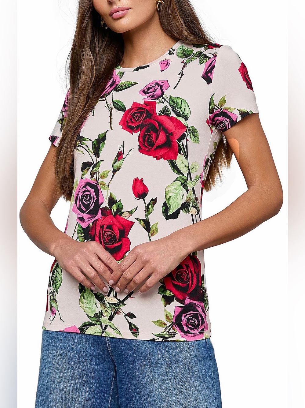 L'AGENCE Ressi Short Sleeve Tee